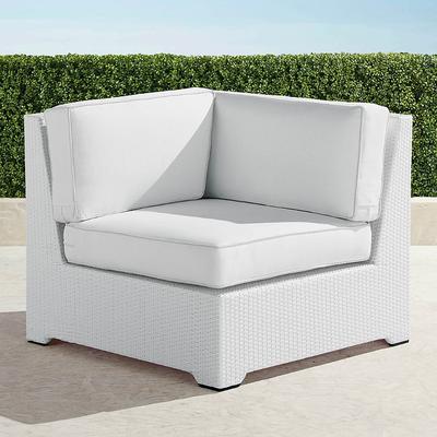 Palermo Modular Seating Collection in White - Corner Chair, Standard, Marsala - Frontgate