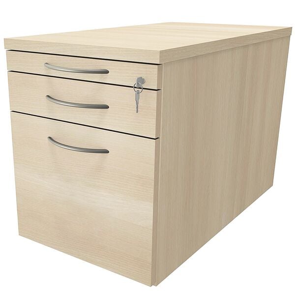 fm Büromöbel Rollcontainer »Fastline« mit Hängeregistratur braun, 43.4x52x80 cm