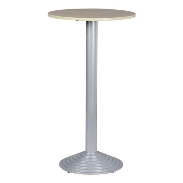 SODEMATUB Stehtisch 1 Platte Säulenfuß alufarben braun, 60x110x60 cm