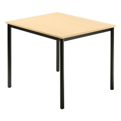 HAMMERBACHER Konferenztisch DR08 »Barcelona« 80x80 cm Gestell schwarz braun, 80x72 cm Image