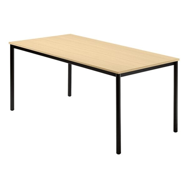 HAMMERBACHER Konferenztisch DR16 »Barcelona« 160x80 cm Rechteckform Gestell schwarz braun, 160x72 cm