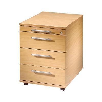 OTTO Office Premium Rollcontainer »OTTO Office Line I« mit klassischen Schubladen braun, 43x59x55 cm