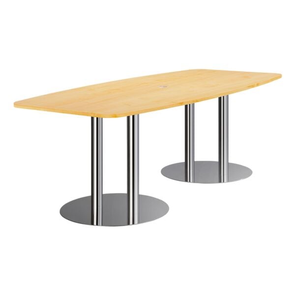 HAMMERBACHER Konferenztisch KT22S »Meeting« Tonnenform 220 cm braun, 220x75.5x103 cm