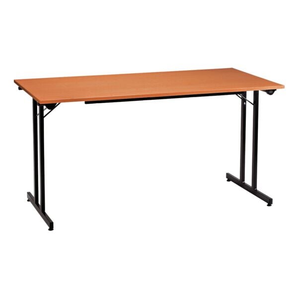 SODEMATUB Klapptisch 120x70 cm Gestell schwarz rot, 120 cm