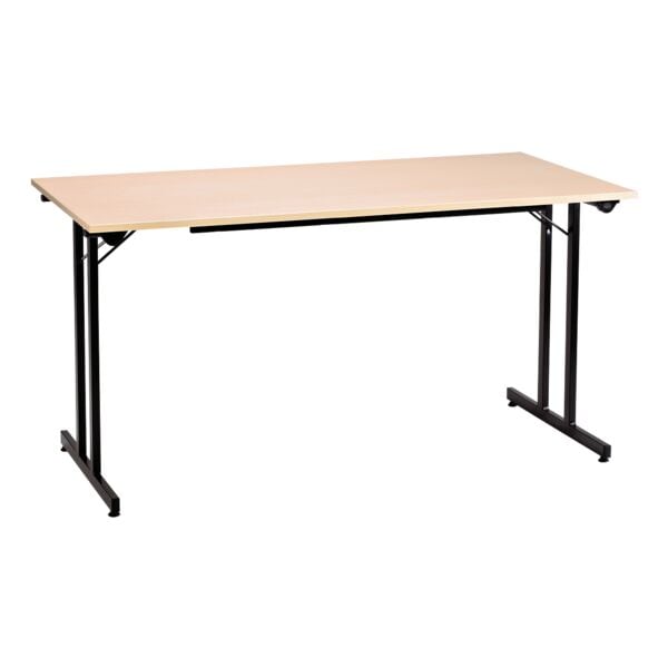 SODEMATUB Klapptisch 160x80 cm Gestell schwarz braun, 160 cm Image