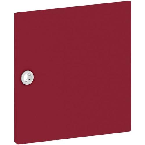 Tür für Regal »System 4« schmal rot, viasit, 37.5×37.5×1.5 cm
