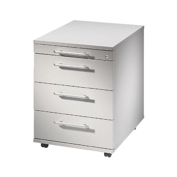 OTTO Office Premium Rollcontainer »OTTO Office Line II« mit klassischen Schubladen grau, 42.8x59x56 cm