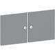Tür für Regal »System 4« breit grau, viasit, 75x37.5x1.5 cm