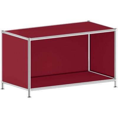 viasit Aktenregal »System 4« breit 1 OH rot, 77.9x40.4 cm