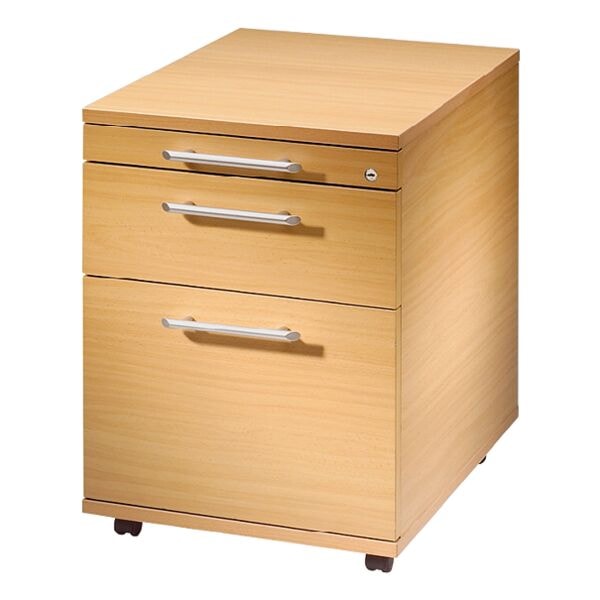 HAMMERBACHER Rollcontainer »O-Line« mit Hängeregistratur braun, 43x59x55 cm Image