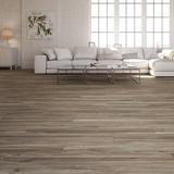 Emser Tile Theory™ 8" x 45" Porcelain Wood Look Tile Porcelain in Brown | 44.88 H x 8.89 W x 0.4375 D in | Wayfair F23THEOBR0845