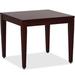 Lorell End Table Wood in Brown/Red | 20 H x 23.63 W x 23.63 D in | Wayfair LLR59543