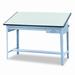 Safco Products Company Precision Four-Post Drafting Table Base, Steel | 35.5 H x 56.5 W x 30.5 D in | Wayfair 3962GR