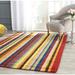 Yellow 72 x 0.63 in Area Rug - Ebern Designs Frann Striped Handmade Wool Area Rug Wool | 72 W x 0.63 D in | Wayfair VKGL8663 37497634