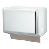 San Jamar Standard Key-Lock Single fold Towel Dispenser in White, Steel | 7.5 H x 10.75 W x 6 D in | Wayfair T1800WH