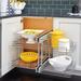 Rev-A-Shelf Pull Out Blind Corner Kitchen Cabinet Organizer in Gray | 21 H x 26.25 W x 20.25 D in | Wayfair 5PSP-15-CR