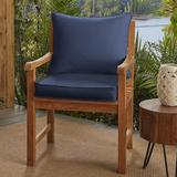 Birch Lane™ Indoor/Outdoor Sunbrella Lounge Chair Cushion Acrylic in Blue | 3 H x 23 W x 25 D in | Wayfair DBYH6843 37699881