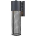 Aria 18 1/2" High Black Cylindrical LED Outdoor Wall Light