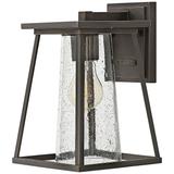Burke 10 3/4" High Bronze and Clear Glass Outdoor Wall Light
