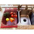 True & Tidy Roll-Up Stainless Steel Drain Tray Stainless Steel in Gray | 0.25 H x 20.5 W x 13.1 D in | Wayfair DR-881 Red