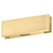 CRL EUR206BR Polished Brass EUR Series Sidelite or Glass Door Mounted Keeper