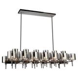 CWI Lighting Montoya 26 Light Up Contemporary Metal Chandelier in Black