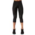 CW-X Women's Stabilyx Joint Support 3/4 Capri Compression Tight, Black, XL