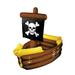 The Beistle Company Inflatable Pirate Ship Ice Chest Cooler in Brown | 30 H x 23 W x 41 D in | Wayfair 50989