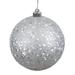 The Holiday Aisle® Holiday Décor Ball Ornament Plastic in Gray/Yellow | 8 H x 8 W x 8 D in | Wayfair HLDY7874 38055598