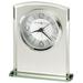 Howard Miller® Glamour Modern Analog Quartz Alarm Tabletop Clock in Glass | 6.25 H x 5 W x 1.5 D in | Wayfair 645771