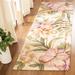 Green 30 x 0.25 in Area Rug - Lark Manor™ Hollander Floral Hand Hooked Wool Area Rug Wool | 30 W x 0.25 D in | Wayfair