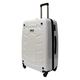 JCB - Loadall Hard Shell Suitcase, 28" - Large - Built-in TSA Suitcase Locks, 360 Degree Spinner Wheels - Made with ABS Polycarbonate Hard Shell - Flight Case - Luggage Bags for Travel - White