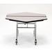 National Public Seating 48" Hexagon Cafeteria Table, Steel in Red/Black | 29 H x 48 W x 48 D in | Wayfair MT48H-MDPEPCRE