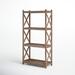 Birch Lane™ Denae Etagere Bookcase Wood in Brown | 78.75 H x 39.38 W x 17.75 D in | Wayfair AGGR3165 38201211