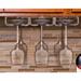 Sorbus Under Hanging Wine Glass Rack Metal | 1.5 H x 11 W x 10 D in | Wayfair GLS-RACK3