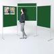 Big Board Pole & Panel Display Kit B for Schools, Exhibitions, Offices (Green)