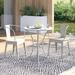 Dovecove Chillicothe Round 2 - Person Outdoor Dining Set Metal in White | 29.25 H x 24 W x 24 D in | Wayfair 8003AAA6484745588CE7D45D99F76BE3