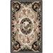 Black/White 20 x 0.25 in Area Rug - August Grove® One-of-a-Kind Kinchen Floral Hand Hooked Wool Black/Beige Area Rug Wool | 20 W x 0.25 D in | Wayfair