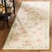 Green/White 30 x 0.25 in Area Rug - Lark Manor™ Hollander Floral Hand-Hooked Wool Beige/Green Area Rug Wool | 30 W x 0.25 D in | Wayfair