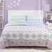 Cozy Line Home Fashion Lola Flora Reversible Quilt Set Cotton | Twin Quilt + 1 Sham | Wayfair BB-K-119351