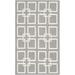 White 60 x 36 x 0.25 in Area Rug - Martha Stewart Rugs Dance Geometric Hand-Woven Flatweave /silk Cement Gray Area Rug Silk/ | Wayfair MSR1151C-3