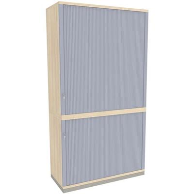 fm Büromöbel Querrollladenschrank »Sidney« 2+3 OH 100 cm braun, 100x186.9x44.2 cm Image