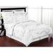 Sweet Jojo Designs Marble Microfiber Modern & Contemporary 3 Piece Comforter Set Polyester/Polyfill/Microfiber in Black/White | Wayfair