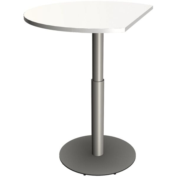 fm Büromöbel Besprechungstisch »Oldenburg« 110 cm manuell höhenverstellbar weiß, 110 cm