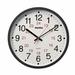 Red Barrel Studio® Alyce 12" Office Glass & Plastic Wall Clock Glass/Plastic in Black | 12 H x 12 W x 1.5 D in | Wayfair RDBL6702 38727743