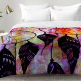 East Urban Home Dream Comforter Set Polyester/Polyfill/Microfiber in Pink/Yellow | Full/Queen | Wayfair EAHU7289 37846125
