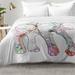 East Urban Home Elephant Comforter Set Polyester/Polyfill/Microfiber in White | Full/Queen | Wayfair EAHU7449 37846672
