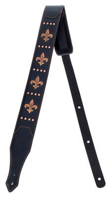 Minotaur Fleur de Lis Guitar Strap BK