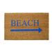 Highland Dunes Bridgeforth Beach 30 in. x 18 in. Non-Slip Outdoor Door Mat Coir, Rubber | Wayfair HLDS1471 38840884