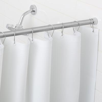 Bobrick 204-2 White Vinyl Shower Curtain - 42" x 72"